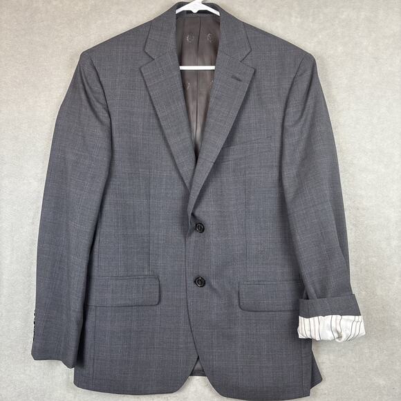 Lauren Ralph Lauren Black Label Sports Coat Blazer Mens 36S Wool 2 Button Gray - Picture 1 of 8